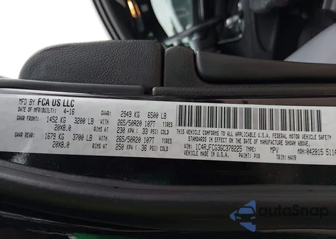 2016 Jeep Grand Cherokee High Altitude из США, поврежденный, VIN 1C4RJFCG3GC378225